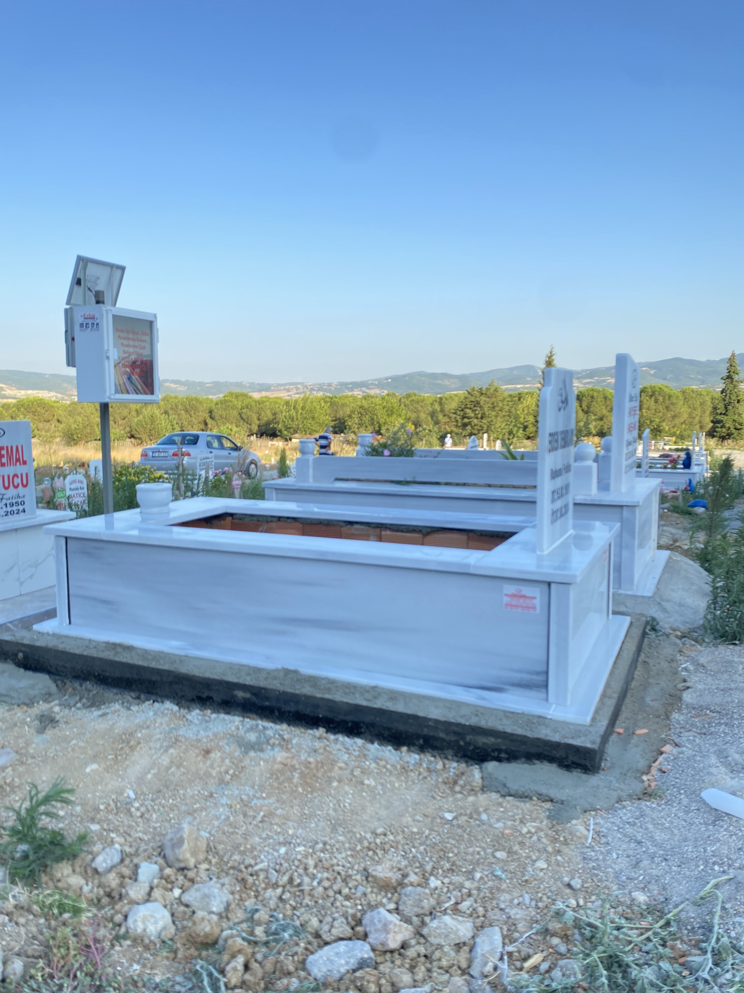 30luk Marmara Beyazı Düz Mezar